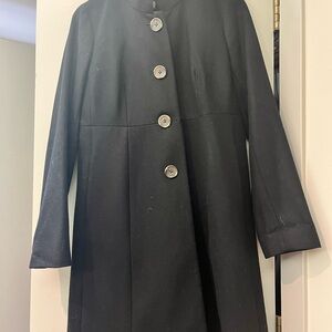 J Crew Wool Uptown Coat in black